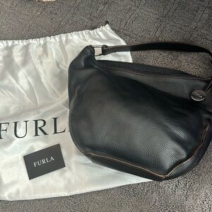 Vintage black Furla bag